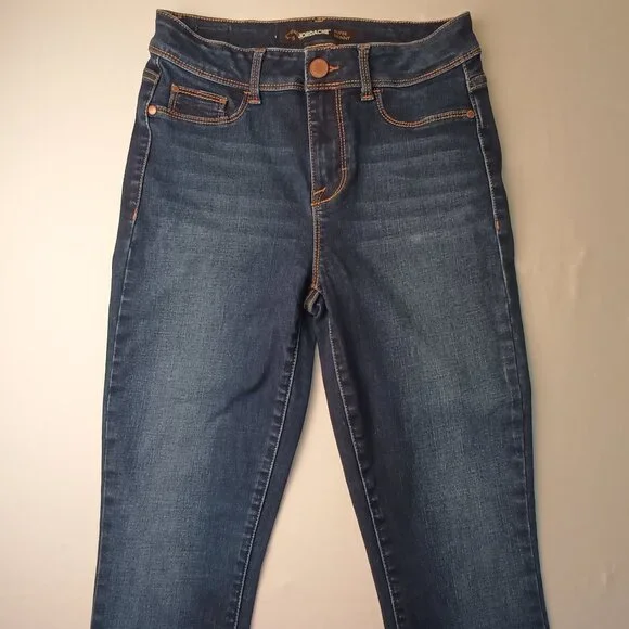 Jordache Jeans Size 6 Super Skinny Mid Rise Dark Wash - Picture 2 of 10